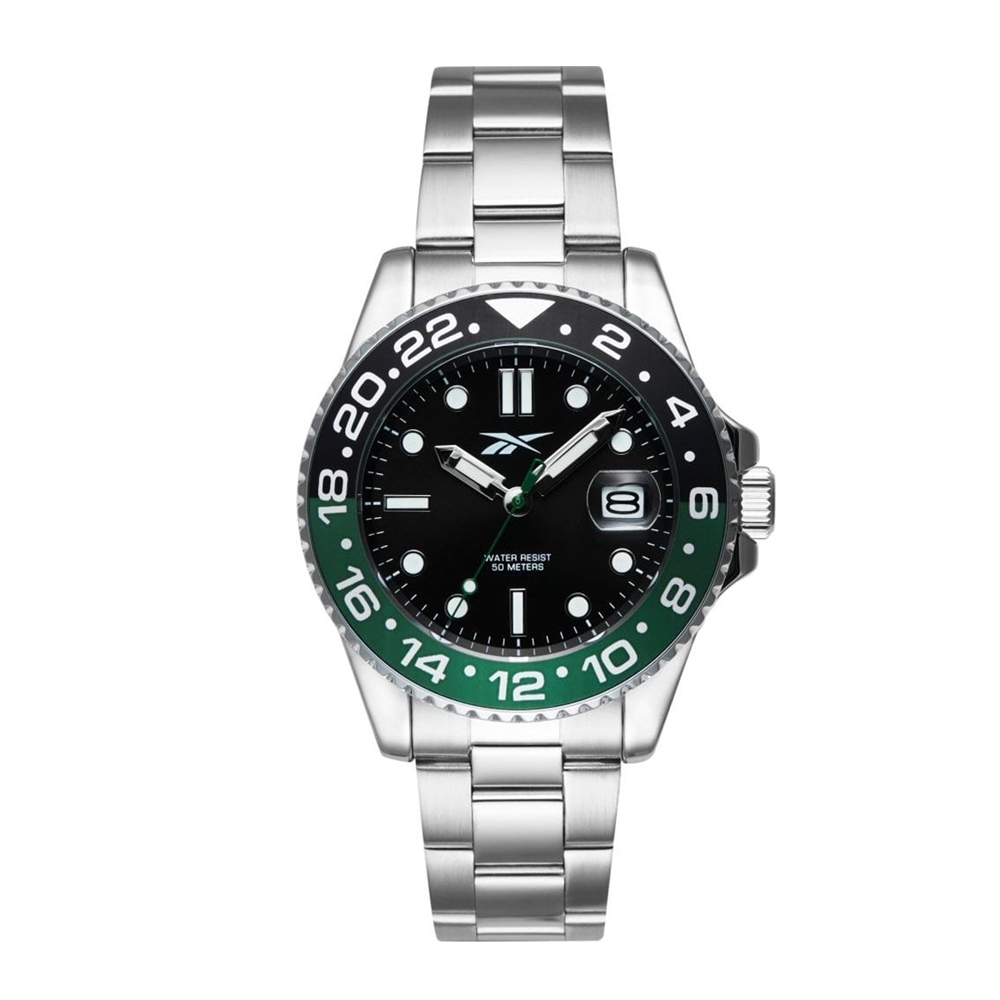 Reebok Hommag RV-HOM-G3-AGS1-BW Men's Grey/Green Analog Watch