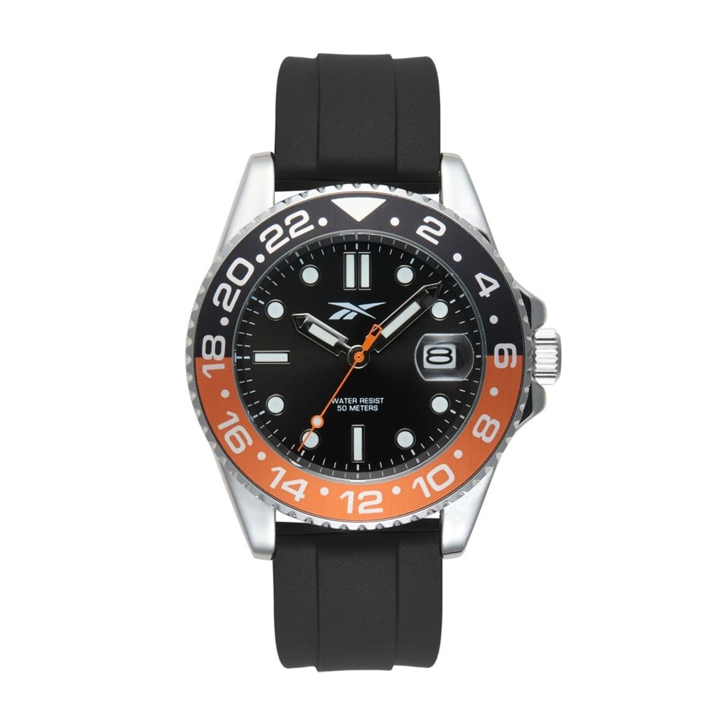 Reebok Hommag RV-HOM-G3-AOIB-BW Men's Grey/Orange Analog Watch