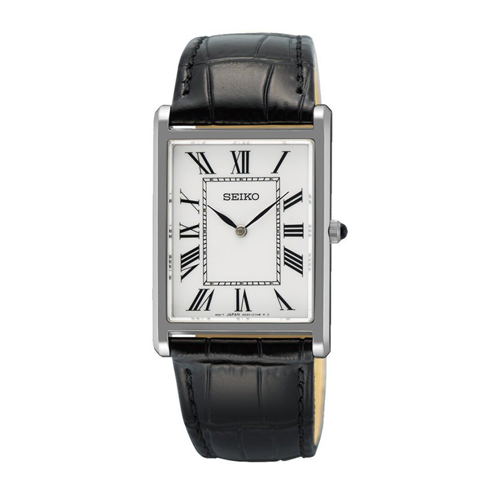 Seiko Classic SWR103P1 Men's Quartz Leather Watch