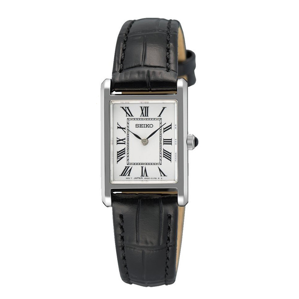 Seiko Classic SWR107P1 Women's Quartz Leather Watch
