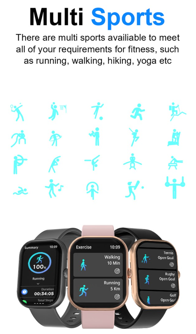 TYME TSWGL8GY-08 Smart Watch