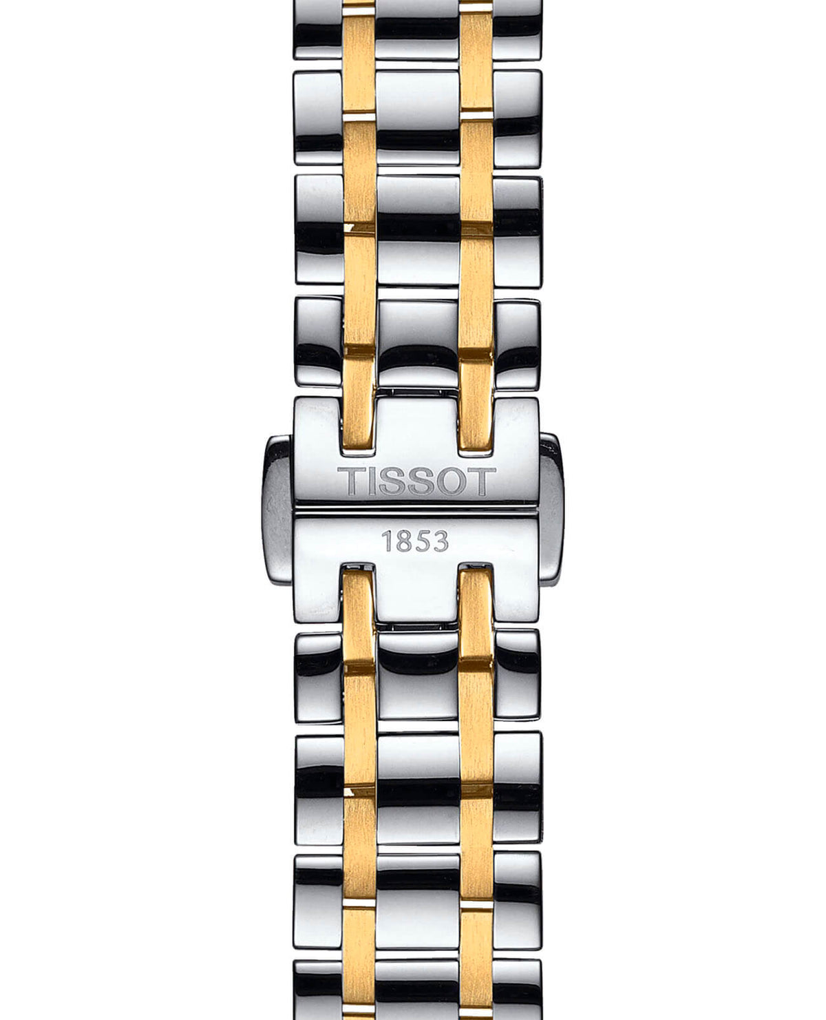 Tissot Chemin des Tourelles Powermatic 80 Lady T099.207.22.118.00 Women's Automatic Watch - bracelet clasp / rear view (image 3)