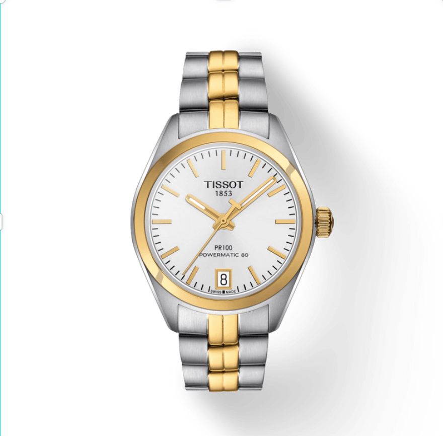 Tissot PR 100 Powermatic 80 Lady 33mm T101.207.22.031.00 Women's Automatic Watch - front view