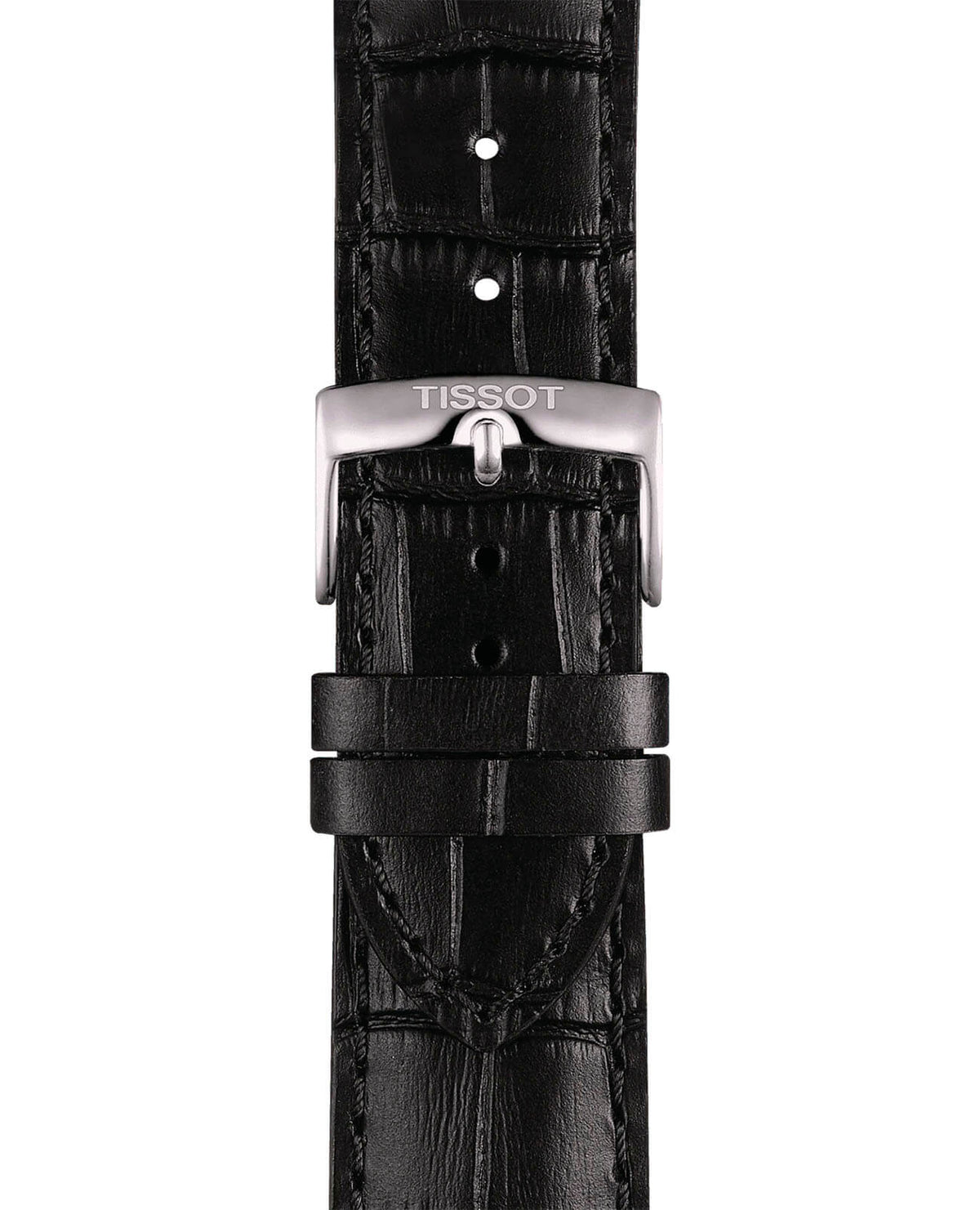 Tissot Chrono XL Classic 45mm T116.617.16.057.00 Men's Quartz Chronograph Watch - strap and buckle detail (image 2)