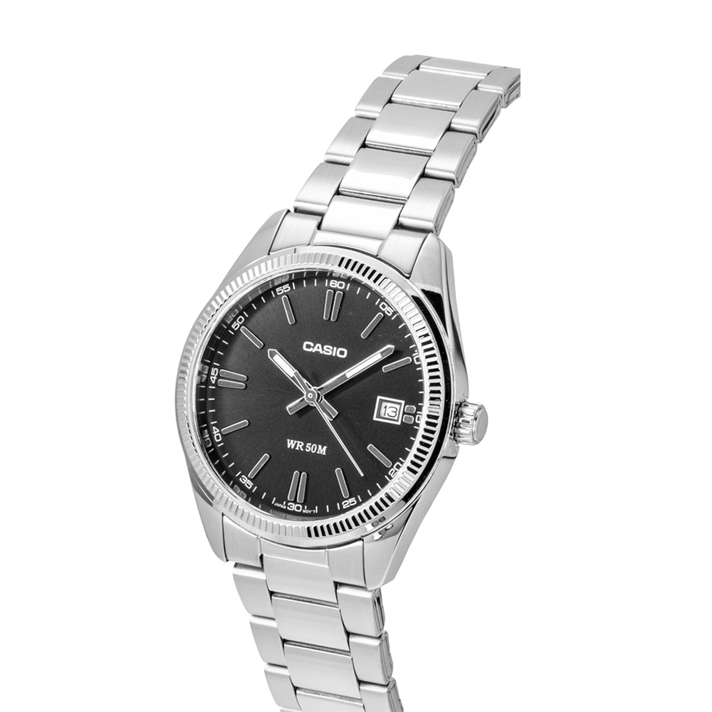 Casio UTP-1302PD-1AVDF Unisex Silver/Black Analog Watch
