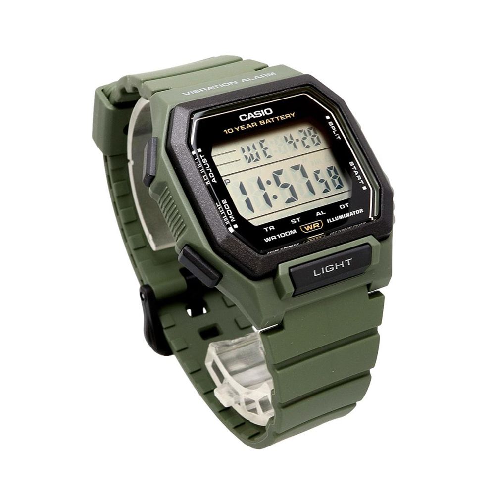 Casio W-738H-3AVDF Men's Green/Black Digital Watch