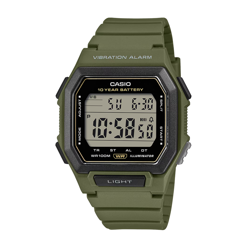 Casio W-738H-3AVDF Men's Green/Black Digital Watch