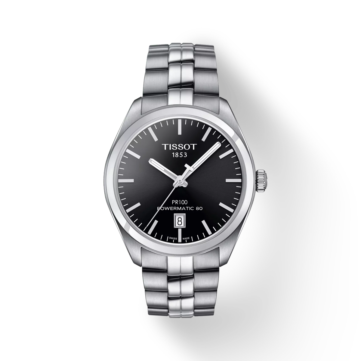 Tissot PR 100 Powermatic 80 T101.407.11.051.00 Men's Automatic Watch - front (image 1)