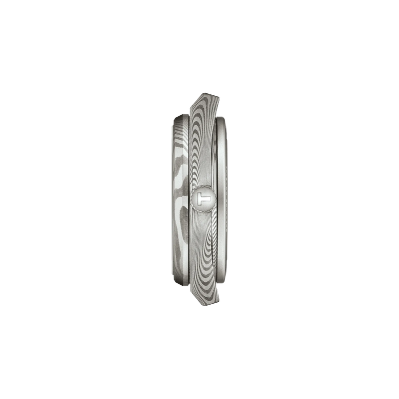 Tissot PRX Damascus Steel 38mm T137.807.96.081.00 Unisex Automatic Watch - side profile