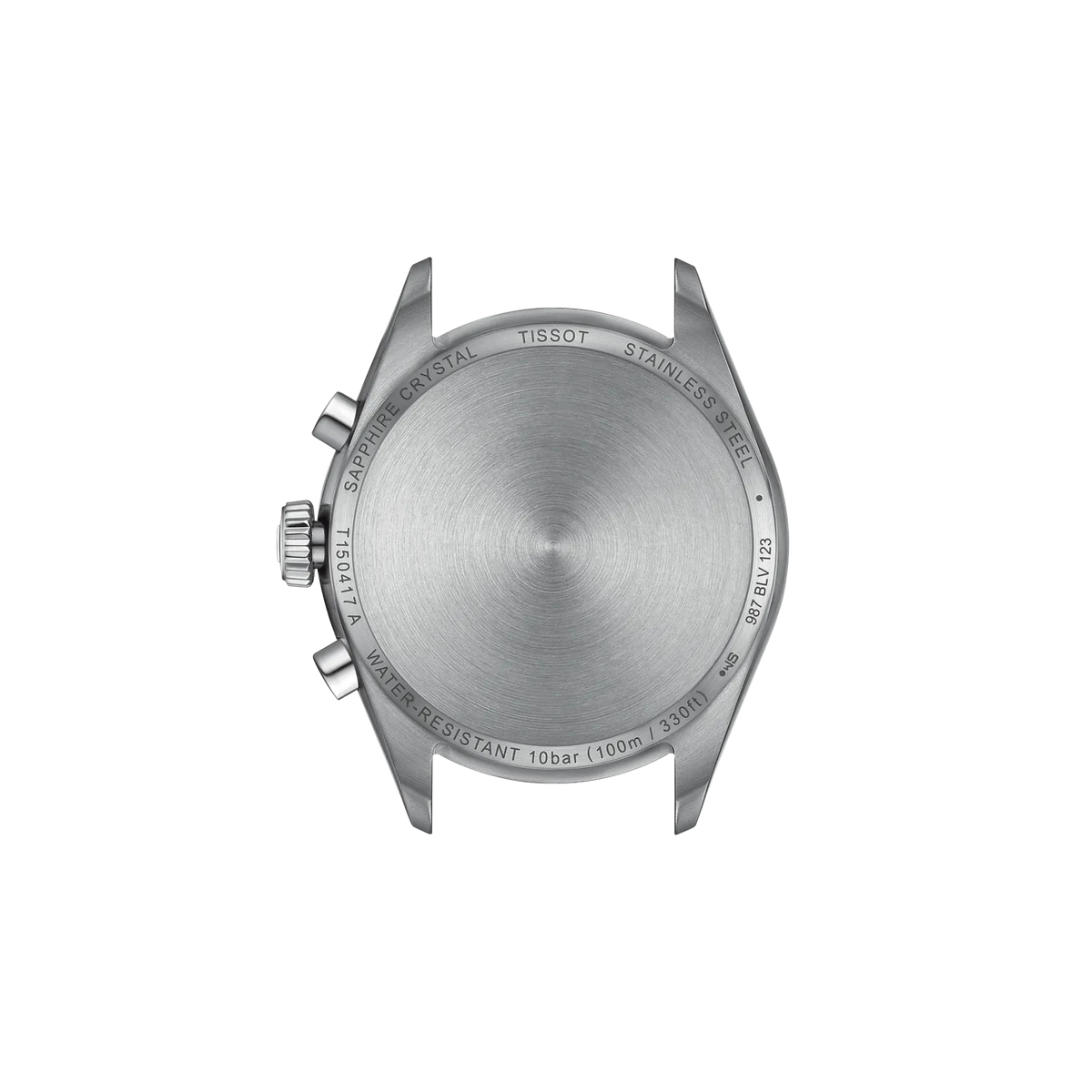 Tissot PR 100 40mm T150.417.11.041.00 Men's Quartz Chronograph Watch - caseback / rear (image 3)