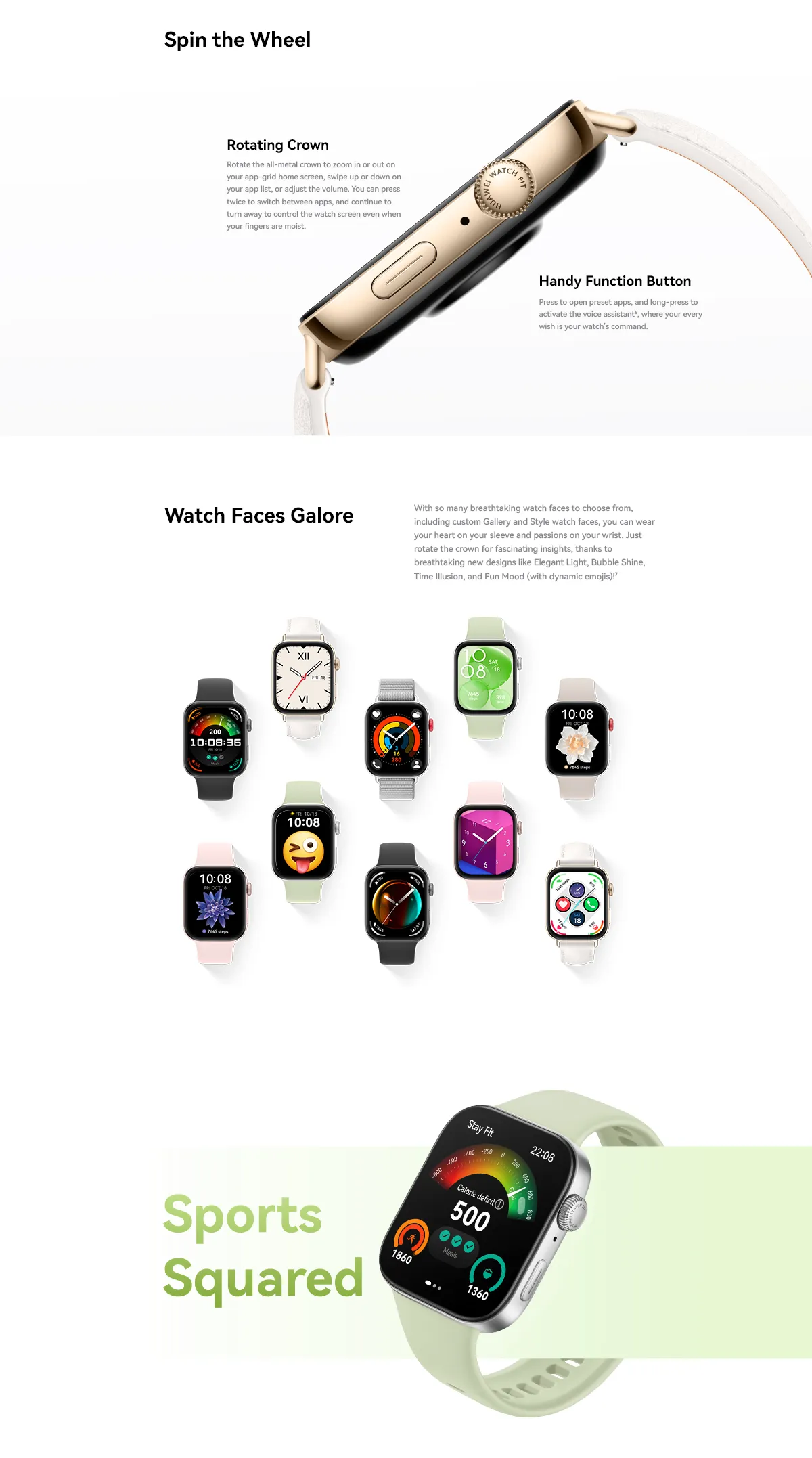 HUAWEI WATCH FIT 3 Moon White