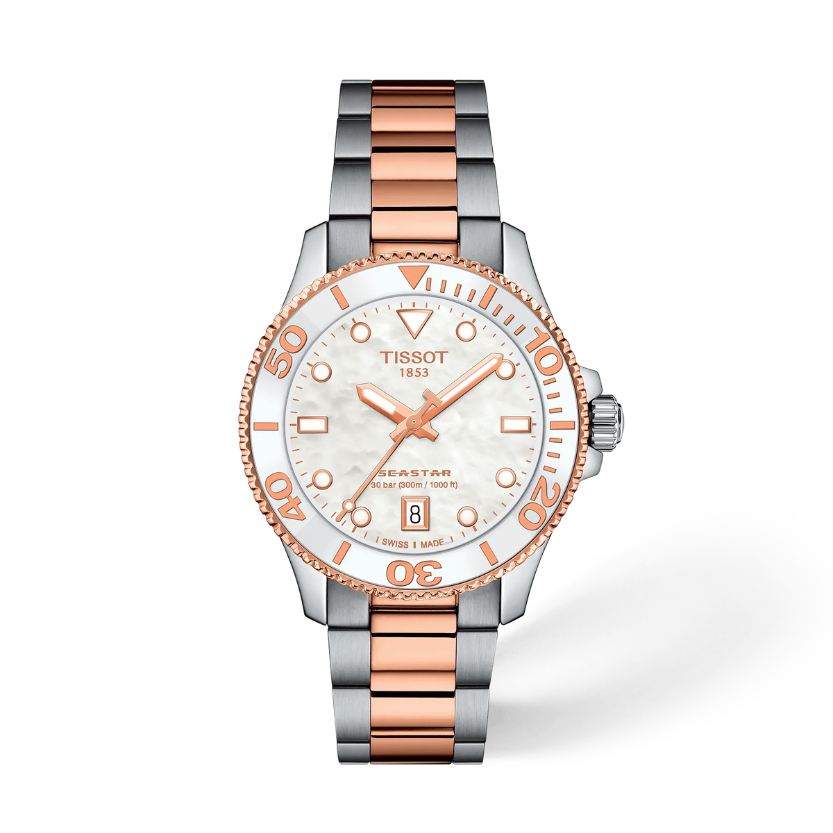 Tissot Seastar 1000 36mm T120.210.22.111.00 Women's Quartz Watch - front (image 1)