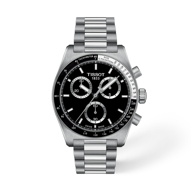 Tissot PR516 40mm T149.417.11.051.00 Men's Quartz Chronograph Watch - front view