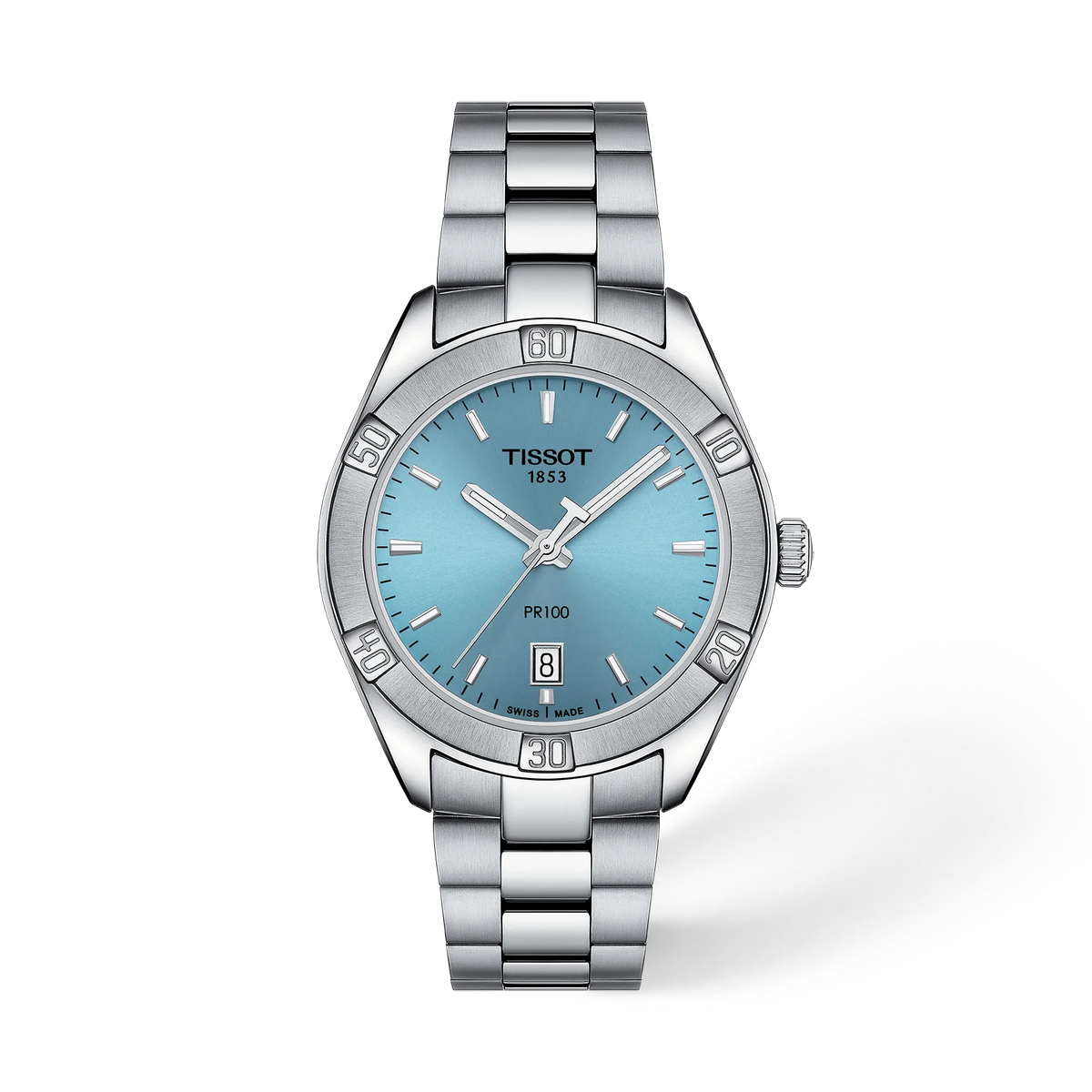 Tissot PR 100 Sport Chic 36mm T101.910.11.351.00 Women's Quartz Watch - front (image 1)