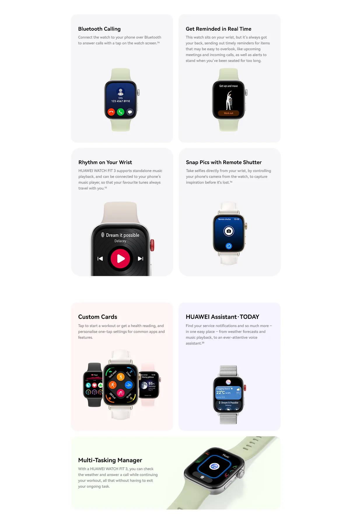 HUAWEI WATCH FIT 3 Moon White