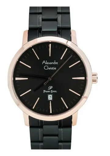 Alexandre Christie AC1028MDBBRBA Primo Steel Analog