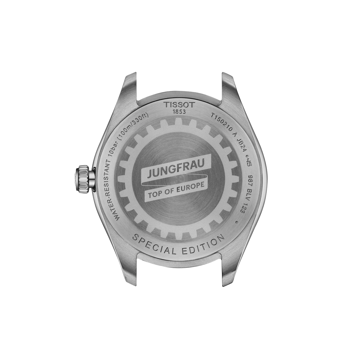 Tissot PR 100 Jungfraubahn 34mm T150.210.11.041.01 Unisex Quartz Watch - caseback / rear (image 3)