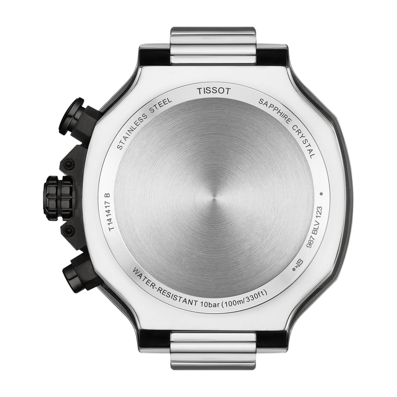 Tissot T-Race 45mm T141.417.27.041.00 Men's Quartz Chronograph Watch - caseback