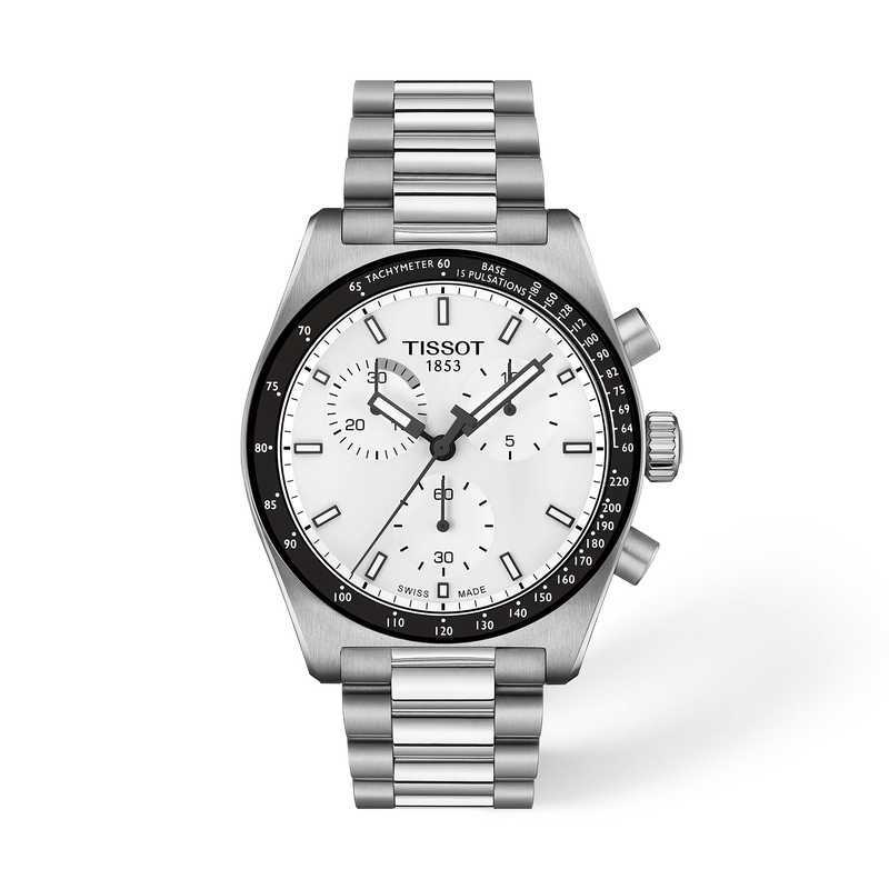 Tissot PR516 40mm T149.417.11.011.00 Men's Quartz Chronograph Watch - front view