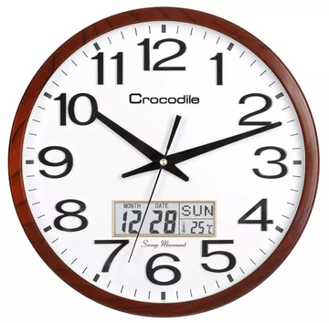 Crocodile CWD0593JLKS2 Clock with Digital Date