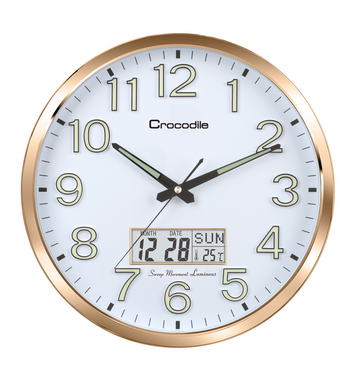 Crocodile CWD0593AALKST Clock with Digital Date