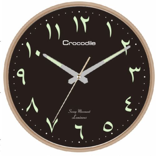 Crocodile CW555BKST Wall Clock