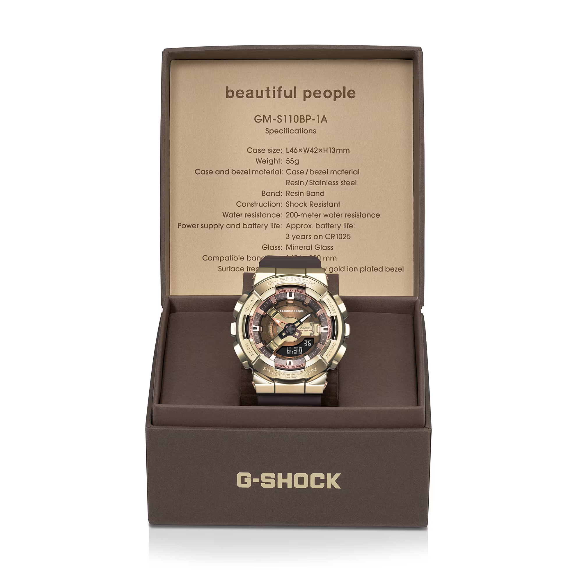 Casio G-Shock GM-S110BP-5ADR beautiful people Collaboration Model Analog-Digital Combination