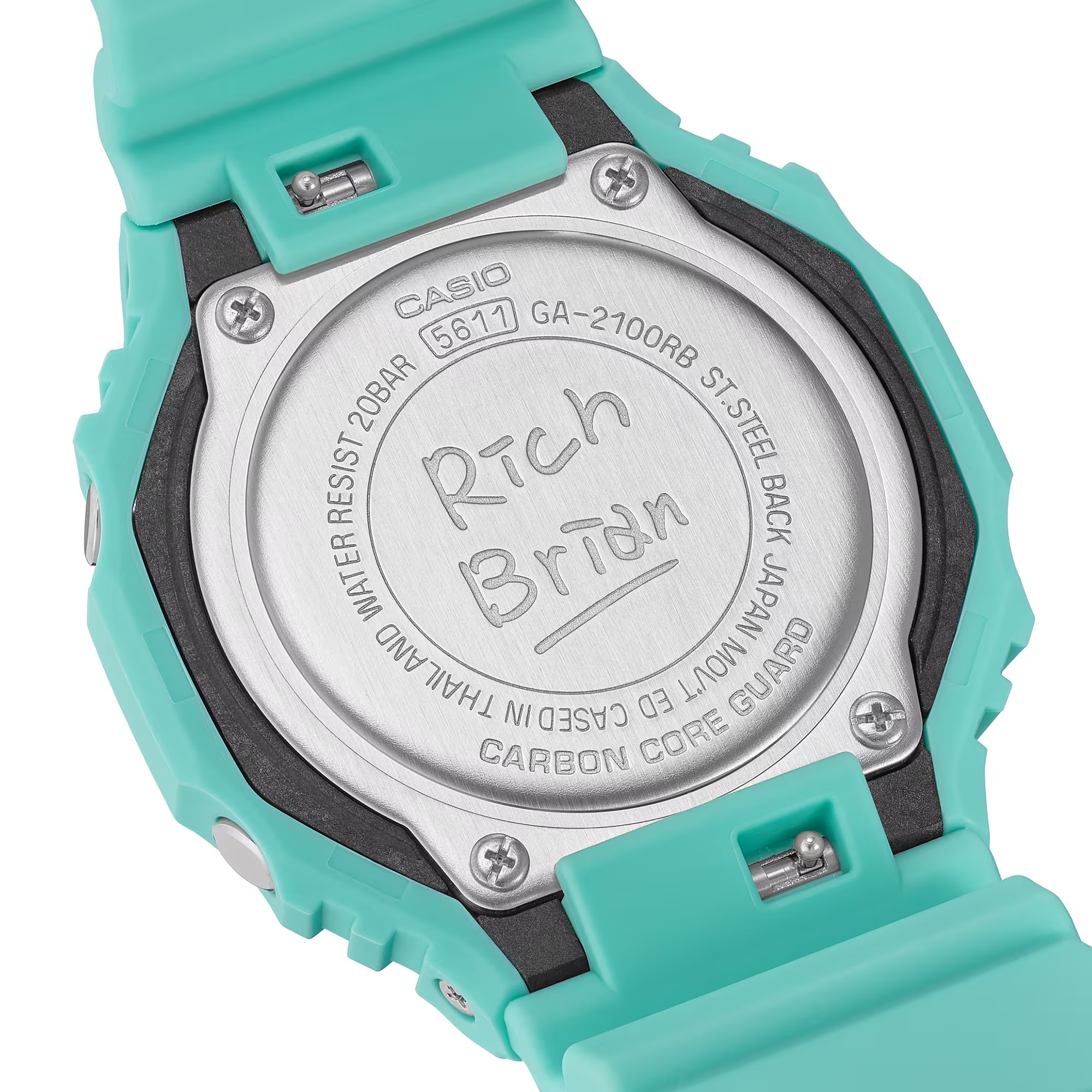 Casio G-Shock GA-2100RB-3ADR Rich Brian Collaboration Model Analog-Digital Combination