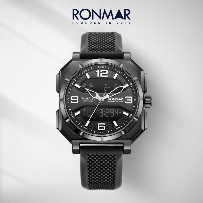 RONMAR RM-ES01B Black Warrior Series Quartz