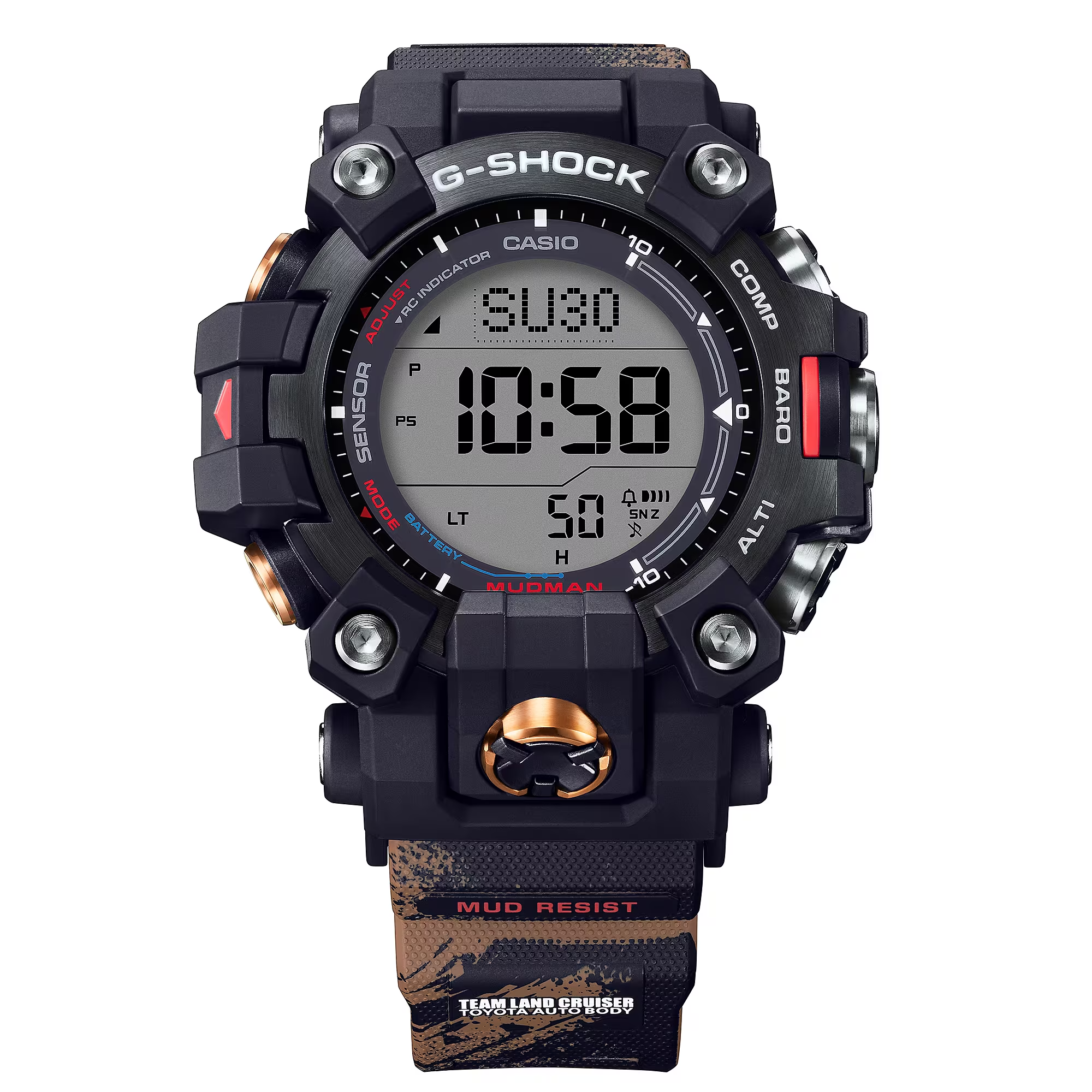 Casio G-Shock GW-9500TLC-1DR Master of G-Land Mudman TEAM LAND CRUISER TOYOTA AUTO BODY Collaboration Model Digital
