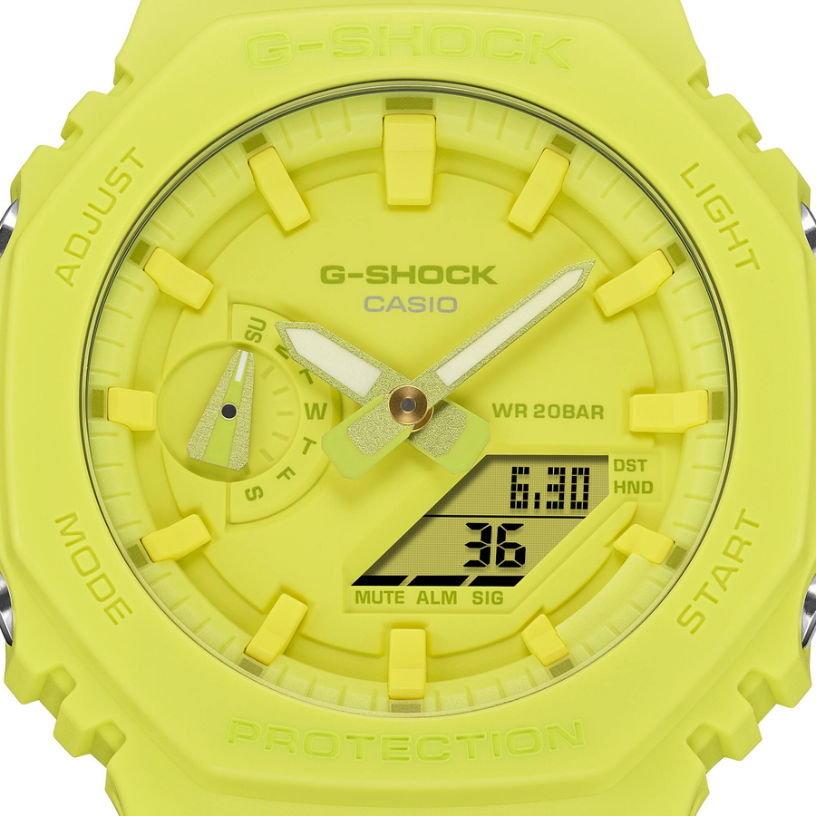 Casio G-Shock GA-2100-9A9DR Analog-Digital Combination
