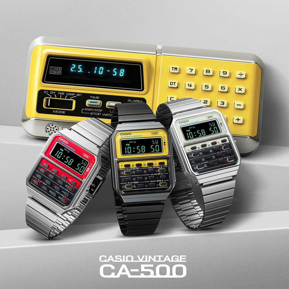 Casio Table Color Casio CA-500WEGG-9BDF Heritage Colors Vintage Digital – PublicWatch.com