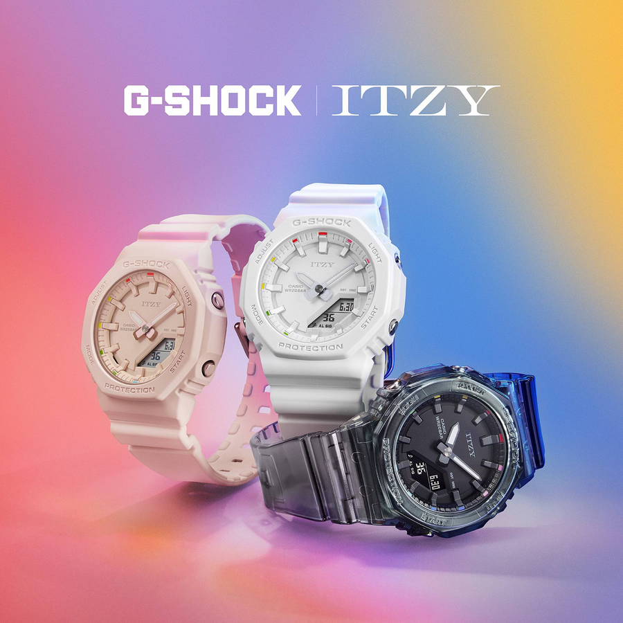 Casio G-Shock GMA-P2100IT-7ADR ITZY Collaboration Models Analog-Digital Combination