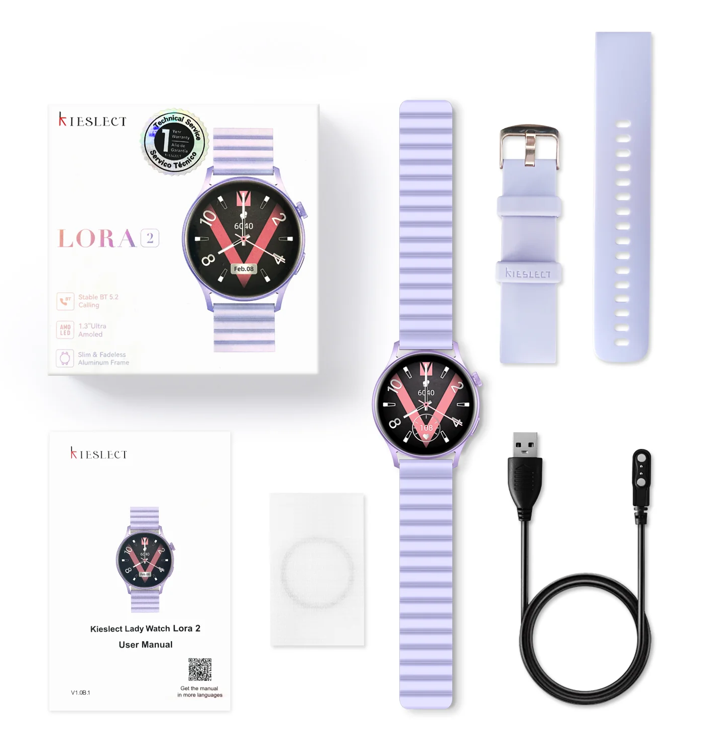 Kieslect YFT2052EU Lora 2 Series Gold