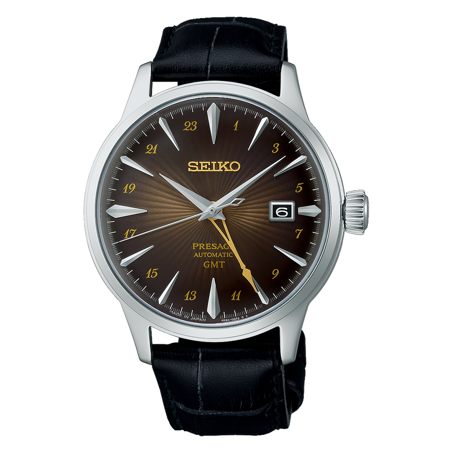 Seiko Presage SSK039J1 ‘Rusty Nail’ Cocktail Time GMT Automatic