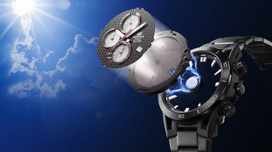 Casio Edifice EQS-960DC-1AVUDF EDIFICE SOSPENSIONE Solar  Power Chronograph