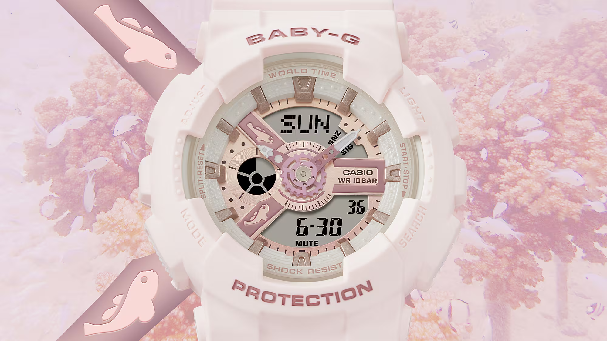 Casio Baby-G BA-110AQ-4ADR AQUA PLANET COLLABORATION MODEL 2024 Analog Digital Combination