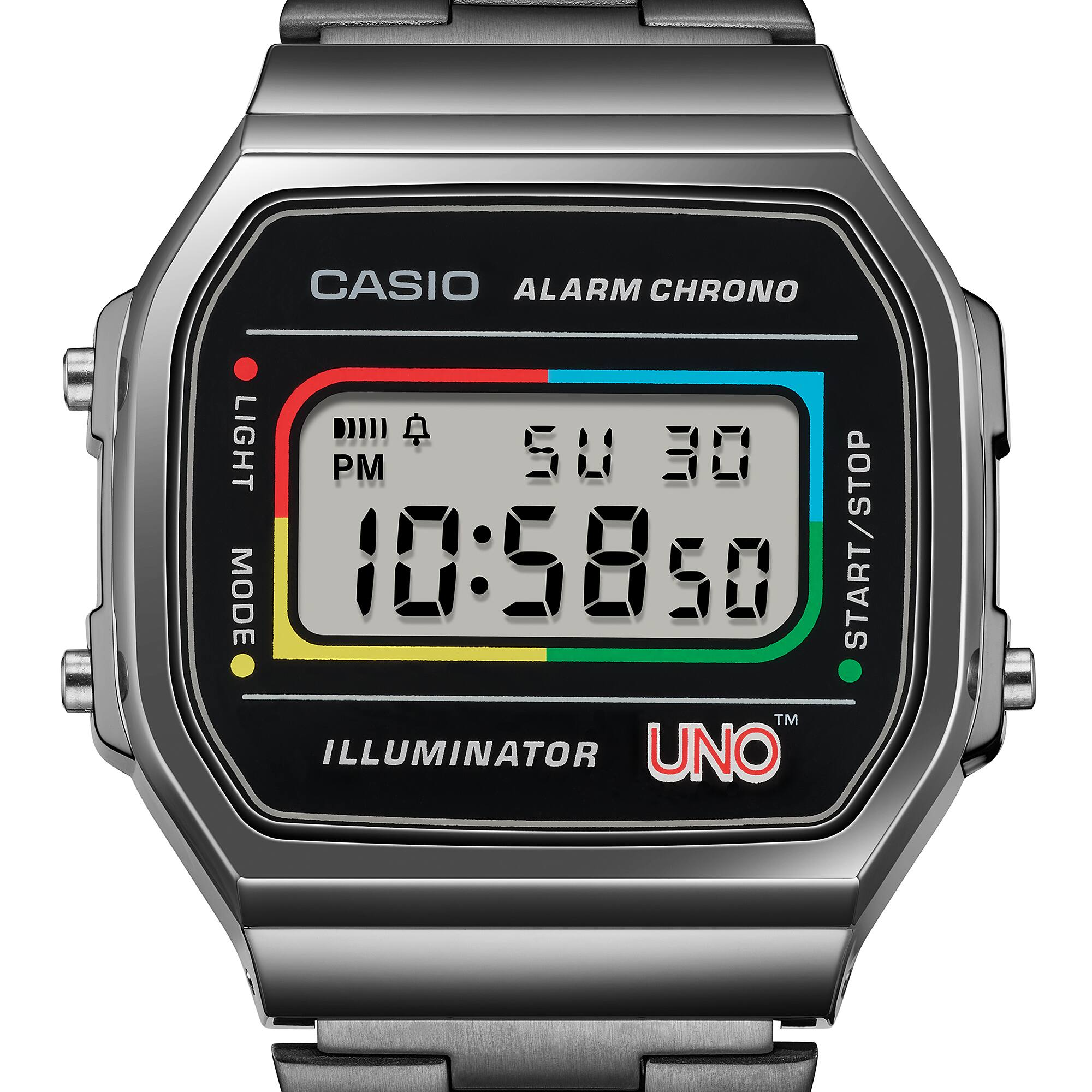Casio A168WEUC-1ADR UNO™ collaboration model Vintage Digital