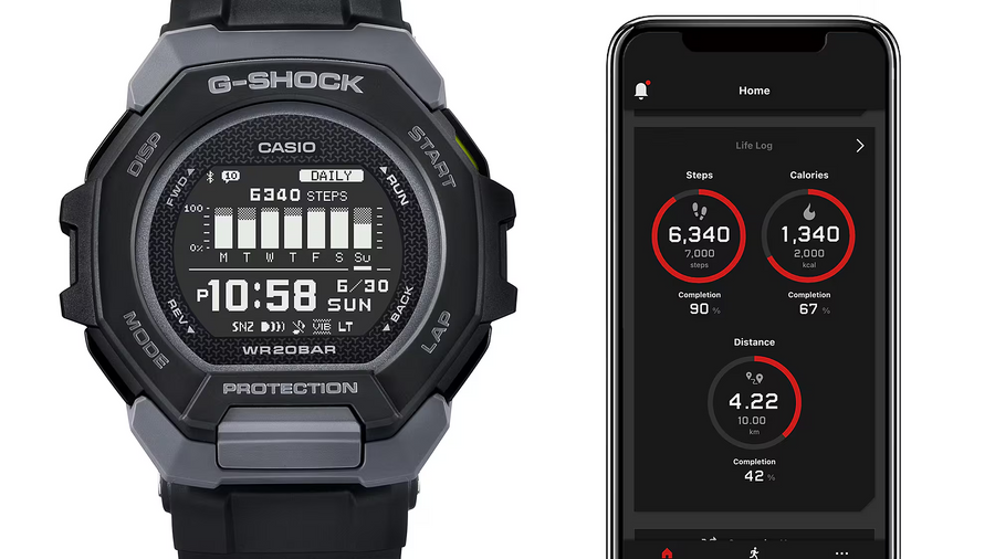 Casio G-Shock GBD-300-1DR G-Squad Digital