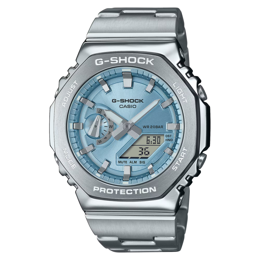 Casio G-Shock GM-2110D-2ADR G-Steel Analog Digital Combination