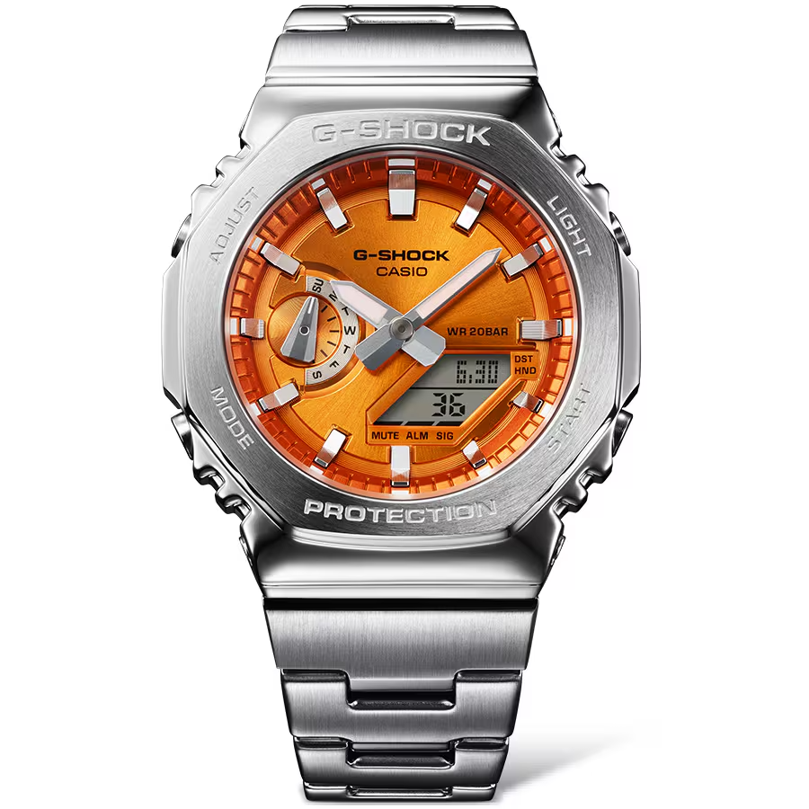 Casio G-Shock GM-2110D-4ADR G-Steel Analog Digital Combination