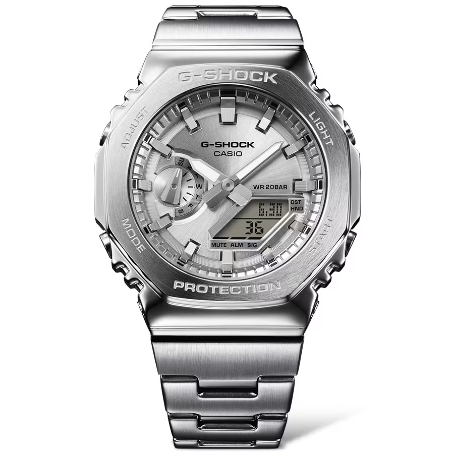 Casio G-Shock GM-2110D-7ADR G-Steel Analog Digital Combination