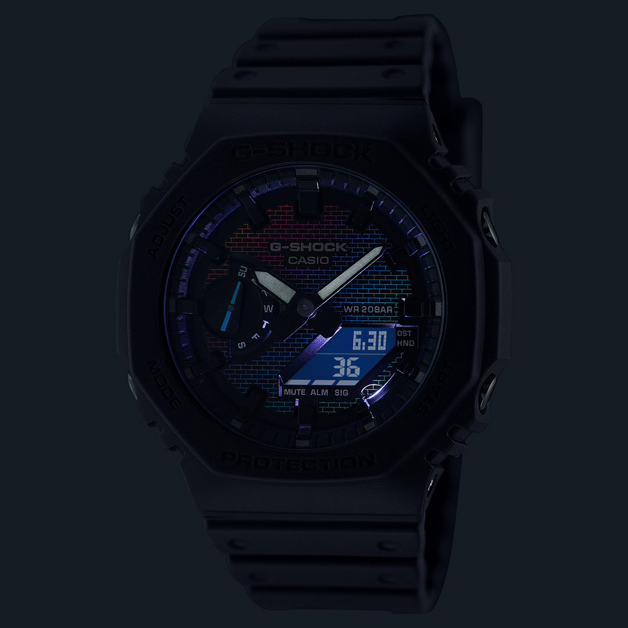 Casio G-Shock GA-2100RW-1ADR  Analog Digital Combination