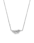 Olivia Burton 24100212 Signature Feather Silver Tone Necklace