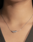 Olivia Burton 24100212 Signature Feather Silver Tone Necklace