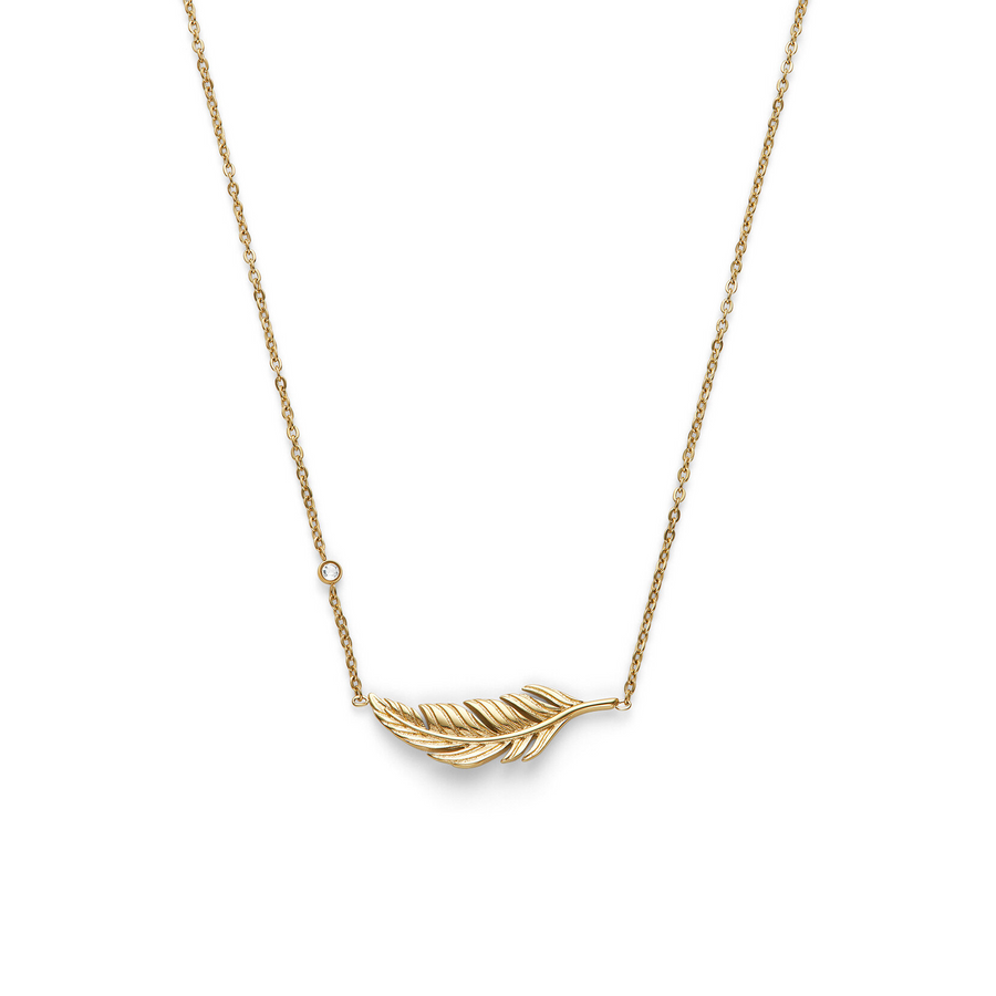 Olivia Burton 24100213 Signature Feather Gold Plated Necklace