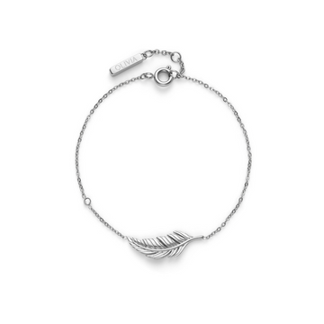 Olivia Burton 24100215 Signature Feather Silver Tone Bracelet