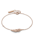 Olivia Burton 24100217 Signature Feather Rose Gold Plated Bracelet