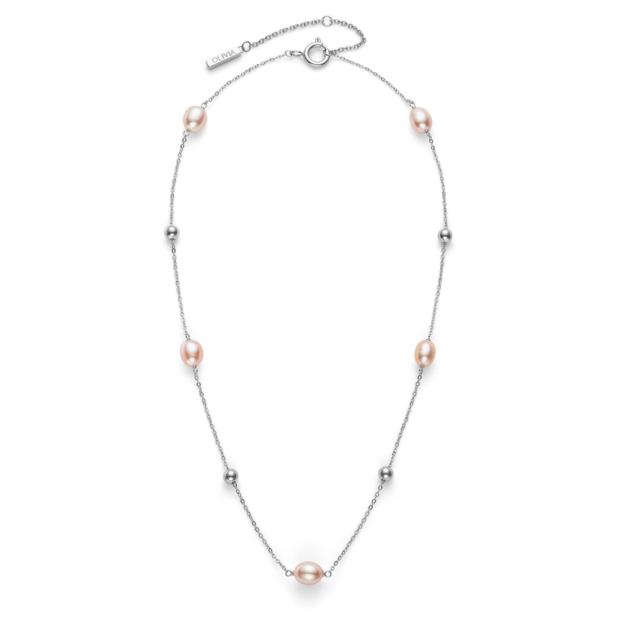 Olivia Burton 24100201 Trend Edition By The Sea Pearl Silver Tone Necklace