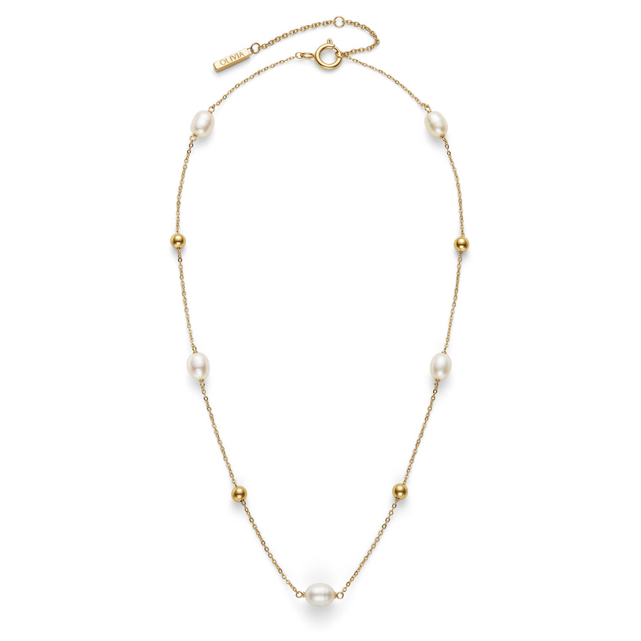 Olivia Burton 24100200 Trend Edition By The Sea Pearl Gold Plated Necklace